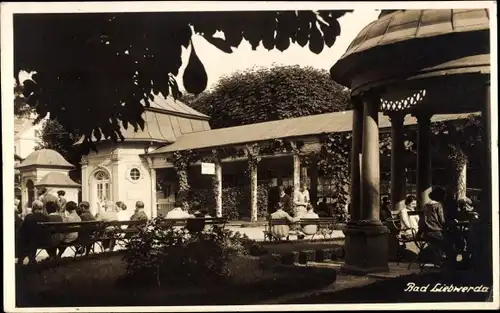 Ak Lázně Libverda Bad Liebwerda Region Reichenberg, Kurpark