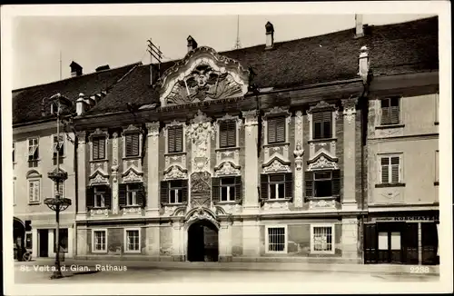 Ak St. Veit an d. Glan Kärnten, Blick zum Rathaus