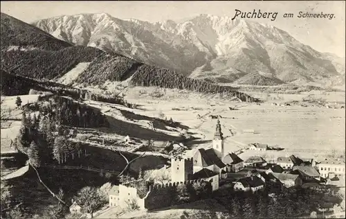 Ak Puchberg am Schneeberg in Niederösterreich, Ort mit Umgebung