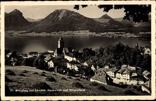 Ak St. Wolfgang im Salzkammergut Oberösterreich, Ort, Sparber, Pieckwand, Wieslerhorn