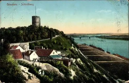 Ak Grudziądz Graudenz Westpreußen, Schloßberg