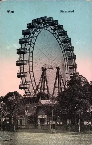 Ak Wien 2 Leopoldstadt, Prater, Riesenrad