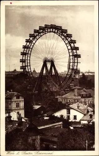 Ak Wien 2 Leopoldstadt, Prater, Riesenrad