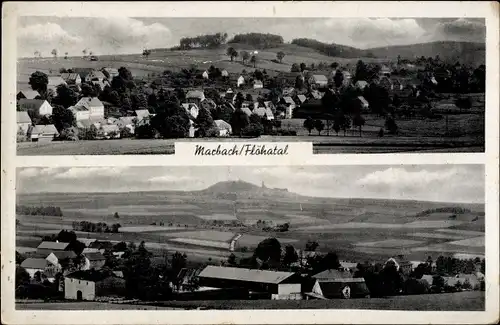 Ak Marbach Leubsdorf in Sachsen, Panorama, Flöhatal