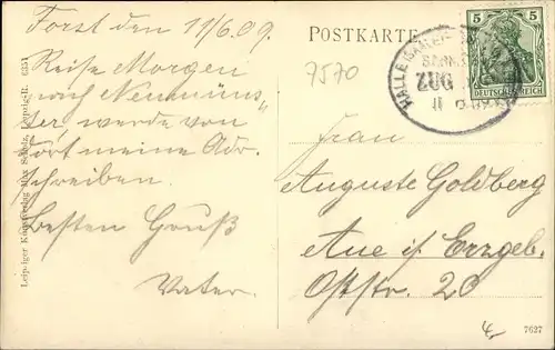 Ak Forst in der Niederlausitz, Gesamtansicht