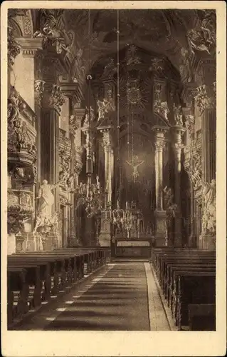 Ak Wrocław Breslau Schlesien, Inneres der Matthiaskirche, Kościół Uniwersytecki