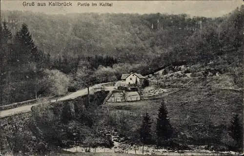 Ak Simmerath in der Eifel, Kallbrück, Partie im Kalltal, Gasthof Koll