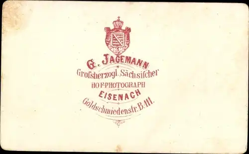 CdV Lutherstadt Eisenach in Thüringen, Wartburg, Teilansichten der Burg