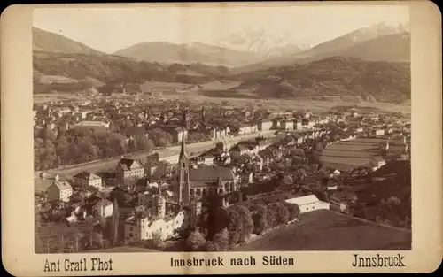 CdV Innsbruck in Tirol, Panorama nach Süden