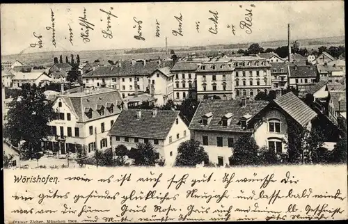 Ak Bad Wörishofen im Unterallgäu, Blick auf den Ort