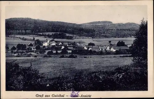 Ak Gaisthal Schönsee Oberpfalz, Totalansicht der Ortschaft mit Umgebung