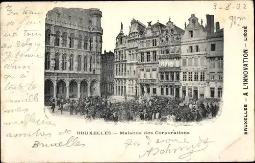 Ak Bruxelles Brüssel, Maisons des Corporations