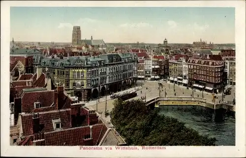 Ak Rotterdam Südholland Niederlande, Panorama v/a Wittehuis