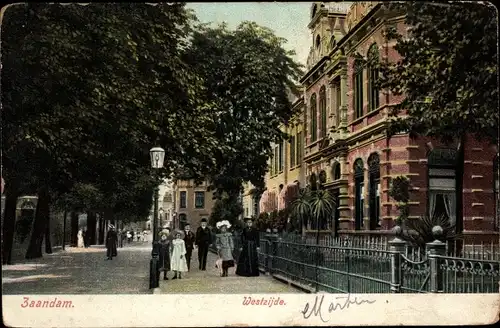 Ak Zaandam Zaanstad Nordholland, Westzijde