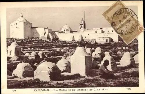 Ak Kairouan Tunesien, La Mosquée du Barbier et Cimetière