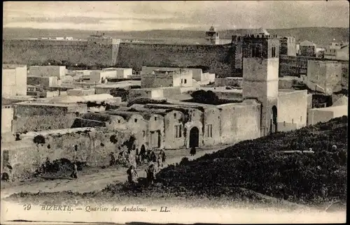 Ak Bizerte Tunesien, Quartier des Andalous