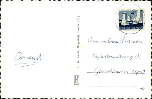 Ak Havelte Drenthe Niederlande, Zwembad, Hunebed, Hel en Duin, Het Meeuwenveen