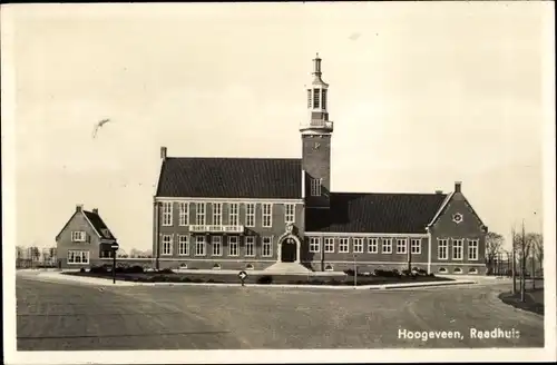 Ak Hoogeveen Drenthe, Raadhuis