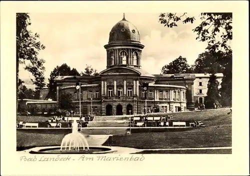 Foto Ak Lądek Zdrój Bad Landeck Schlesien, Am Marienbad