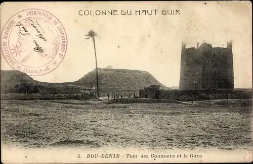 Ak Bou-Denib Algerien, Colonne du Haut Guir, Tour des Goumiers et la Gara