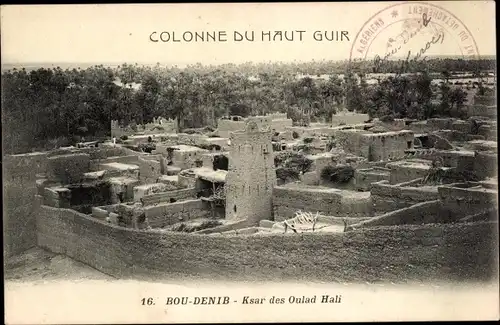 Ak Bou-Denib Algerien, Colonne du Haut Guir, Ksar des Oulad Hali