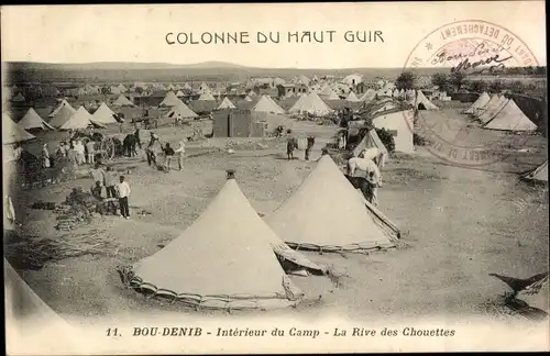 Ak Bou-Denib Algerien, Colonne du Haut Guir, Interieur du Camp, La Rive des Chouettes