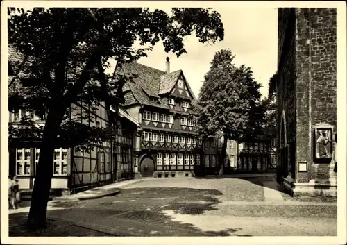 Ak Braunschweig in Niedersachsen, Partie an der Magnikirche