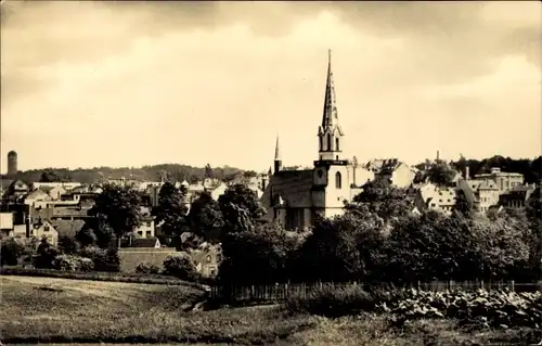 Ak Burgstädt Sachsen, Panorama, Kirche