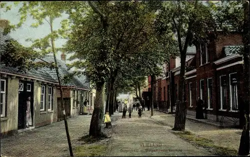 Ak Vlieland Friesland Niederlande, Dorpsstraat, Burgemeesterswoning