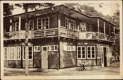 Ak Ostseebad Ahlbeck Heringsdorf auf Usedom, Quelle Sonnendorf, Außenansicht