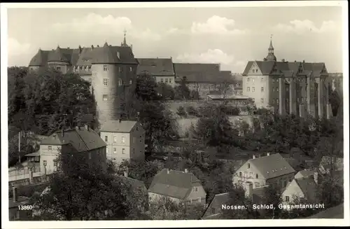 Ak Nossen in Sachsen, Schloss, Gesamtansicht
