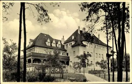 Ak Coswig in Sachsen, Wettinstift, Außenansicht