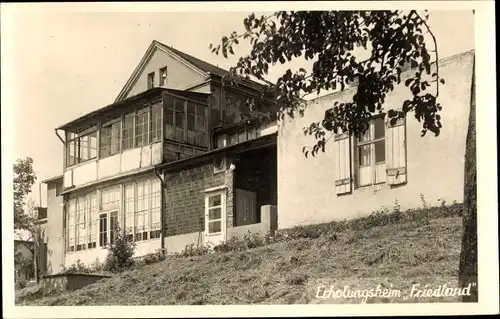 Foto Ak Pirna, Erholungsheim Friedland, Außenansicht