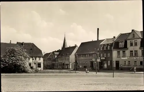 Ak Schkeuditz in Sachsen, Marktplatz, Apotheke