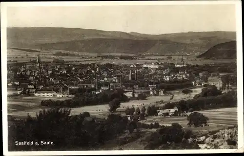 Ak Saalfeld an der Saale Thüringen, Panorama