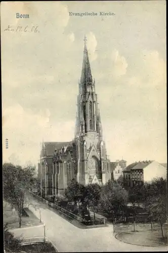 Ak Bonn am Rhein, Evangelische Kirche