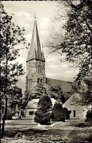 Ak Papenburg im Emsland, St.-Antonius-Kirche