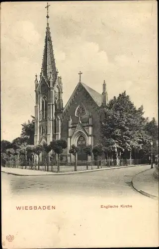 Ak Wiesbaden in Hessen, Englische Kirche