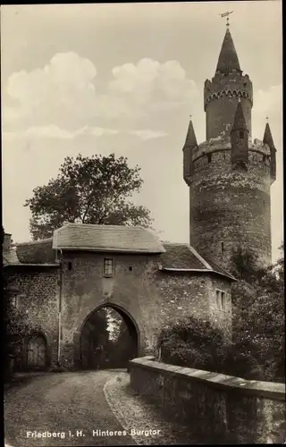 Ak Friedberg in Hessen, Hinteres Burgtor, Turm