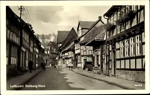 Ak Stolberg im Harz, Thomas-Müntzer-Gasse