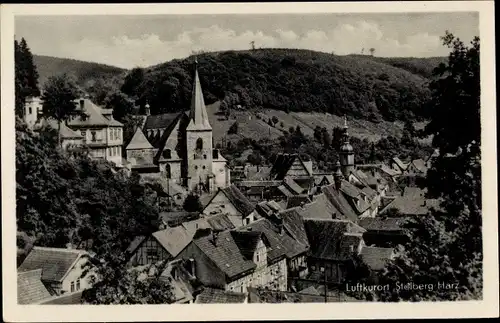 Ak Stolberg im Harz, Panorama, Kirche