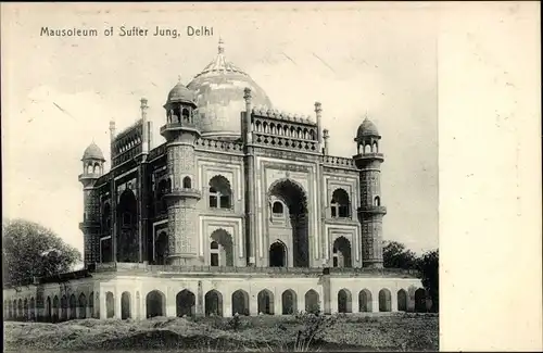 Ak Delhi Indien, Mausoleum of Sufter Jung