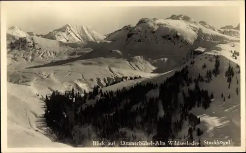 Ak Kitzbühel in Tirol, Blick auf Lämmerbühel-Alm, Wildseeloder und Stuckkogel