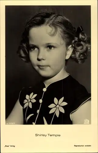 Ak Schauspielerin Shirley Temple, Portrait