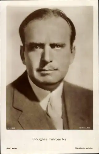 Ak Schauspieler Douglas Fairbanks, Portrait, Ross Verlag 4115/1