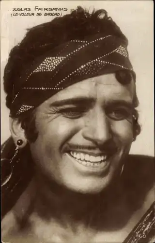 Ak Schauspieler Douglas Fairbanks, Portrait, Le Voleur de Bagdad