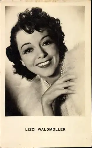 Ak Schauspielerin Lizzi Waldmüller, Portrait