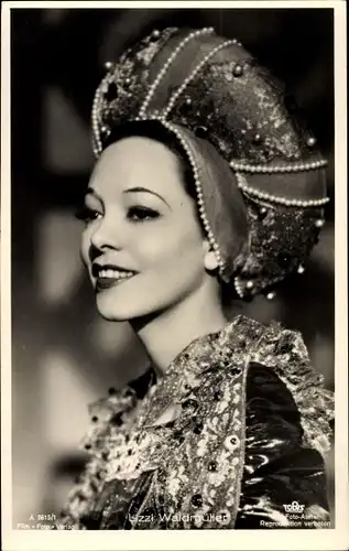 Ak Schauspielerin Lizzi Waldmüller, Portrait