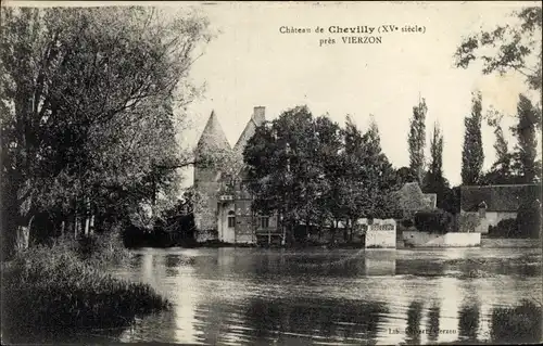 Ak Vierzon Cher, Chateau de Chevilly