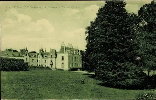 Ak La Croixille Mayenne, Chateau La Barillère